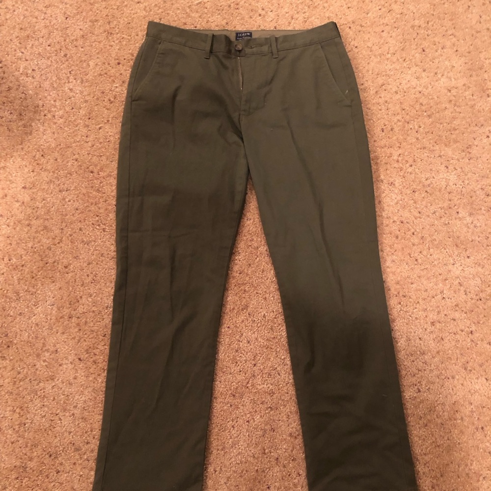 JCrew green chinos - 31x30